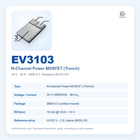 Convertisseur DC-DC Buck synchrone à niveau logique 30V 46A N-Channel MOSFET SMD-0.5 (TO-257) avec interrupteur de charge, équivalent IRLR3103