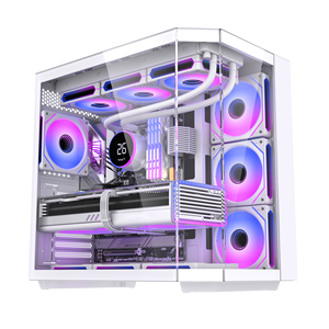 Nuovo Design 2026 <span class=keywords><strong>Case</strong></span> <span class=keywords><strong>PC</strong></span> Gaming ATX Mid Tower per E-sport con Pannello in Vetro Temperato Panoramico su Entrambi i Lati - Product Image 2