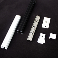 Support de voie unique avec couvercle en plastique épaississement support de voie cadre support de fer accessoires de montage de dessus de rideau