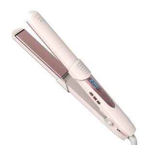 Hair Straightener And Curling Iron 2 In 1 With Negative Ion For Dry Hair Electric Multi Styler White Black Red Light Green - Product Image 2