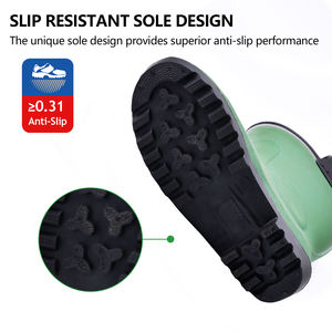 ผู้ชายทํางานรองเท้ากันฝนฉนวน PVC Wellington Boot รองเท้ากันฝนสไตล์ยุโรป - Product Image 3