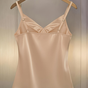 Camisola Sexy con Cuello en V <span class=keywords><strong>Cruzado</strong></span> para <span class=keywords><strong>Mujer</strong></span>, Estilo Europeo y Americano, Ajustada, Plisada, Ligera, de Lujo, Elegante y Combinable con Todo - Product Image 1