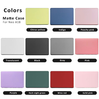 Coque de protection intégrale en plastique rigide givré pour ordinateur portable Macbook Neo A18 A3404 2026 13 pouces