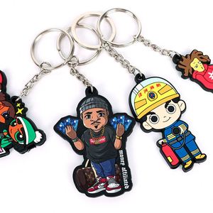 Cadeaux promotionnels personnalisés pour entreprises, porte-clés en PVC léger, dessin animé personnalisé, mignon, tendance, écologique, durable, de haute qualité - Product Image 2