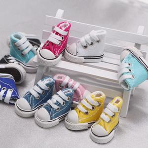 Chaussures en toile décontractées miniatures de 3,5 cm <span class=keywords><strong>pour</strong></span> maison de poupée, jouet de danse au <span class=keywords><strong>doigt</strong></span>, accessoires de scène miniature BJD - Product Image 1
