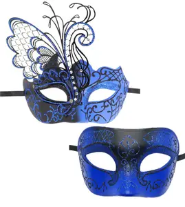 Halloween Masquerade Butterfly Half Face Mask Venetian Sexy Lace Black Eye Mask For Cosplay Performance Carnival Party