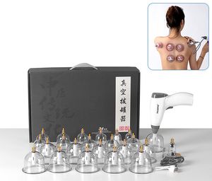 Traditionnel chinois 24 pièces tasses <span class=keywords><strong>Anti</strong></span> <span class=keywords><strong>Cellulite</strong></span> électrique ventouses ensemble vide Gua Sha ventouses thérapie avec pompe pistolet Tube d'extension - Product Image 3