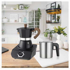Cafetière et mousseur à lait à <span class=keywords><strong>brûleur</strong></span> unique 220V de style moderne breveté avec nettoyage facile pour la maison - Product Image 3