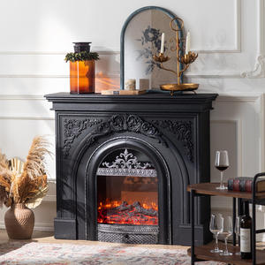 Bağlantısız <span class=keywords><strong>Vintage</strong></span> şömine Surround <span class=keywords><strong>Birdcage</strong></span> şekilli çekirdek el sanatları Mantel raf dolapları mobilya yakacak odun raf - Product Image 3