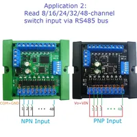 23IOA08 23IOB16 23IOC24 23IOD32 23IOE48 Módulo de Expansión Multifunción RS485 para PLC, E/S Remotas, Protocolo MODBUS RTU