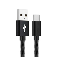 Câble de charge rapide USB C en nylon tressé de 6 pieds (2 m) - Accessoires et pièces couramment utilisés - Chargeur de téléphone portable