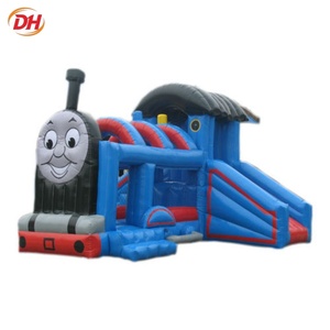 Château Gonflable en PVC pour Enfants, Combo de Jeux de Saut Extérieurs à Thème Dessin Animé, Idéal pour l'Expédition Maritime - Vente Flash - Product Image 1