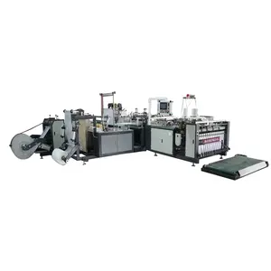 Automatic pp flour bag making machine PE film liner inserting cutting and sewing printing line for woven bag