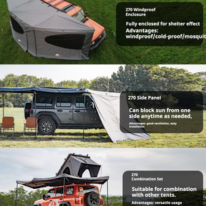 Tente de toit automatique pour voitures, installation rapide, abri de <span class=keywords><strong>camping</strong></span> imperméable avec fenêtres panoramiques - Product Image 2