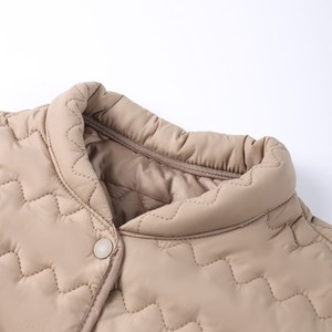 Abrigo Acolchado Suave y Cálido para Mujer, Chaqueta Corta Elegante de Invierno con Bolsillos, Ropa Casual de Oficina Resistente al Viento - Product Image 3