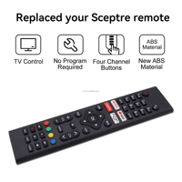 Télécommande pour téléviseur intelligent Android Sceptre 8142026670099K A322BV-SRC A515CV-UMC sans fonction Google Assistant