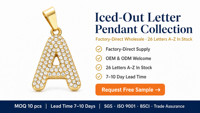 Collier pendentif lettre en gros, plaqué or 18 carats, acier inoxydable, hypoallergénique, sûr pour peaux sensibles, inaltérable, vente en gros