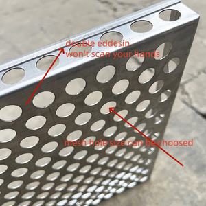 304 vassoio per alimenti perforato in acciaio inossidabile di grado medico utilizzato per il forno nel foglio di cottura del carrello da forno - Product Image 3
