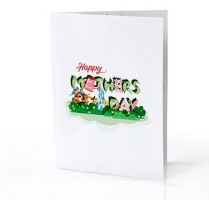 Tarjeta de felicitación emergente 3D con diseño floral para el Día de la Madre, para mamá, esposa, hermana, regalo del Día de la Madre - Product Image 6