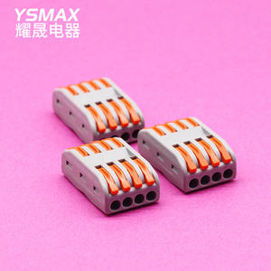 Bloque de terminales de presión Ysmax de 4 polos, 32A 250V 4kV, ignífugo, conexión rápida para cableado de fuente de alimentación - Product Image 3