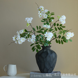 Fleur artificielle Yihua Floral Art Michelia Champaca rose en soie, décoration d'intérieur, style moderne et simple, arrangement en vase - Product Image 5