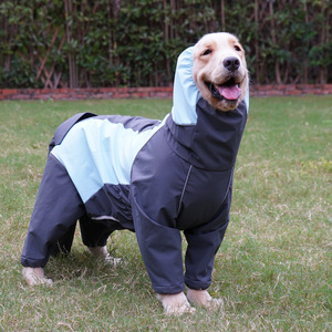 Impermeable para perros con capucha y cobertura para las cuatro patas, impermeable para razas medianas a grandes, Golden Retriever, Labrador, Border Collie - Product Image 2