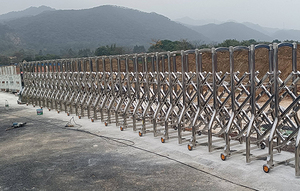 Puertas Retráctiles Industriales de Apertura Automática para Entradas, Barrera de Acordeón, Puertas Correderas, Cercas para Escuelas, Hoteles, Hospitales - Product Image 4