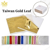 OEM&ODM 500 feuilles/paquet 14x14cm Feuilles d'or d'imitation de Taïwan colorées pour la décoration de meubles, de statues de Bouddha et d'objets artisanaux