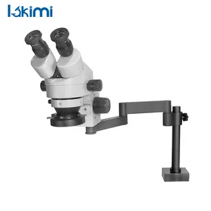 Yüksek göz noktası WF10X mercek stereoskopik mikroskop 7X-Zoom LED işık dürbün mikroskop