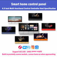 Panneau intelligent pour maison connectée Tuya Zigbee Wifi 6,2 pouces, écran tactile de contrôle central intelligent pour système d'automatisation de la maison connectée d'hôtel F5