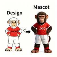 La sculpture sur mousse a créé un nouveau design de costumes de mascotte de haute qualité, spécialement conçus pour les joueurs de la Coupe du Monde.