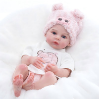 Poupée Reborn réaliste en silicone solide de 16 pouces pour les enfants de 4 à 6 ans, unisexe, jeu d'imitation, éducatif, cadeau éducatif et de collection