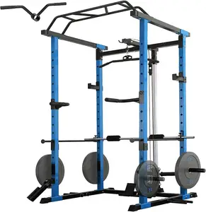 Squat Rack Power Cage Gewichthefkooi Met Katrolsysteem Voor Thuisgymtraining