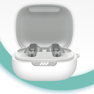 Étui de protection intégrale en silicone souple pour boîtier de charge d'écouteurs, housse pour écouteurs sans fil pour <span class=keywords><strong>JBL</strong></span> LIVE <span class=keywords><strong>PRO</strong></span> <span class=keywords><strong>2</strong></span> avec mousqueton - Product Image 4