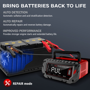Cargador de Batería de Alta Potencia NUEVO de 40A P40 12V/24V, Cargador Flotante Lifepo4 para Autos, Cargador de Reparación de Vehículos Eléctricos - Product Image 2