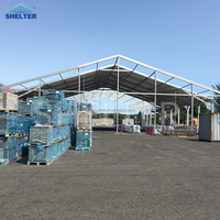 Tente de stockage d'entrepôt personnalisée, structure en aluminium, PVC, temporaire, pour grands détaillants, occasions industrielles
