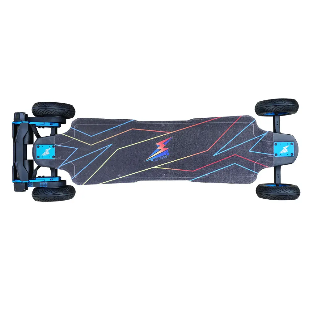 Flipsky Skateboard Longboard elektrik dek serat karbon, kecepatan tinggi tahan lama dengan baterai Dual FSESC 75100 14S