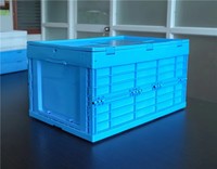 Caisse de manutention pliable en plastique PP, empilable, pour entrepôt