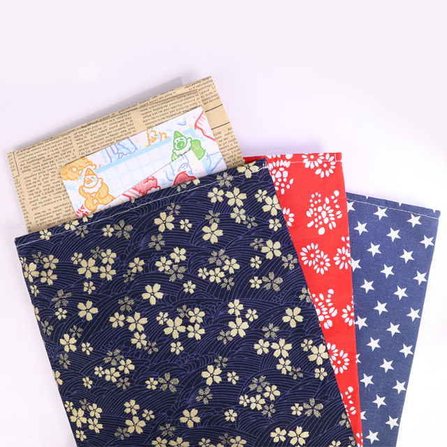 Premium Custom logo E-reader Sleeve Floral Cotton Padded Kindle Cover Book Case Fabric Pencil Bag for Kindle Pouch Storage
