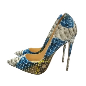 Zapatos de Tacón Alto Personalizados al por Mayor para Mujer, Zapatos de Tacón de Aguja con Estampado de Serpiente, Punta Puntiaguda, Transpirables y Elegantes para Verano - Product Image 6