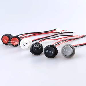 สวิตช์โยกแบบกลม Kcd1 11 ขนาด 19x13 มม. เปิด-ปิด 6a 250v ขั้วต่อแบบบัดกรี Ip21 พร้อมสายไฟยาว 10 ซม. - Product Image 2