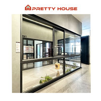 Fenêtre coulissante en aluminium durable personnalisée avec verre trempé, moderne, adaptée à la maison et au bureau