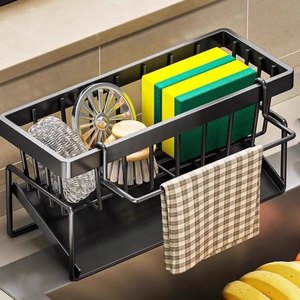 Organizzatore per Materiale da Lavapiatti Porta Spugna per Rubinetto del Lavello da Cucina Accessori per l'Organizzazione della Cucina - Product Image 3