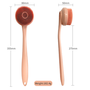 Wholesale Exfoliating Body Shower <b>Sponge</b> <b>Long</b> <b>Handle</b> Soft Bristle Bath Body Brush Back Brush - Product Image 6