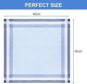 Mouchoirs en <span class=keywords><strong>coton</strong></span> rayés 40x40cm, teints en fil, <span class=keywords><strong>pour</strong></span> hommes, vente en gros en vrac, directement <span class=keywords><strong>de</strong></span> l'usine OEM, idéal comme <span class=keywords><strong>cadeau</strong></span>, lot <span class=keywords><strong>de</strong></span> douze. - Product Image 2