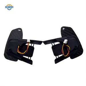 SK CUSTOM Carbon Fiber Magnet Paddle Shifters Replace For VW Golf GTI MK7 Steering Wheel Paddle Shift Extension