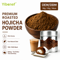 Poudre de Hojicha en vrac Yibenef, thé vert torréfié naturel, poudre fine de qualité cérémoniale A-AAA, emballage en boîte de 30g, OEM
