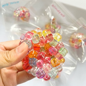 Juguete Antiestrés de Bolas de Hielo Coloridas Hechas a Mano con Cuentas Pop, Juguete Sensorial Blandito para Aliviar el Estrés, Venta al por Mayor - Product Image 2