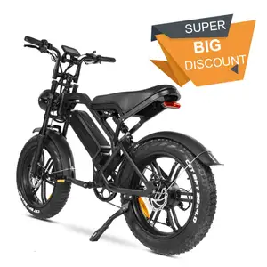 Oem Factory Bicicleta Elétrica 2000w Motor Elétrico Barato 1000w Bicicleta Aço Personalizado para Adultos Logo Bateria De Lítio 48V V20 20"