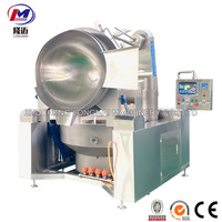 Robot chauffe-gaz automatique, machine de cuisson de poulet, mélangeur à double enveloppe, wok